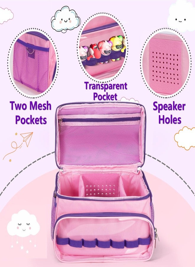 NIFUYOP Carrying Case for Toniebox 2&1 Starter Set, Cute Travel Bag with Shoulder Strap for Tonie Musical Toy Figures Characters, Portable Storage Organizer for Toniebox Headphones and Accessories(Bag Only) - Image 5